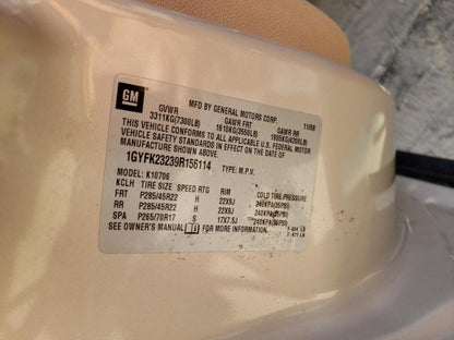 2009 CADILLAC ESCALADE L - 1GYFK23239R156114