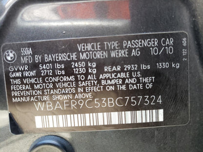 2011 BMW 550 I - WBAFR9C53BC757324