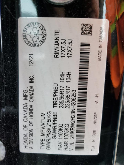 2022 HONDA CR-V LX - 2HKRW2H23NH206253