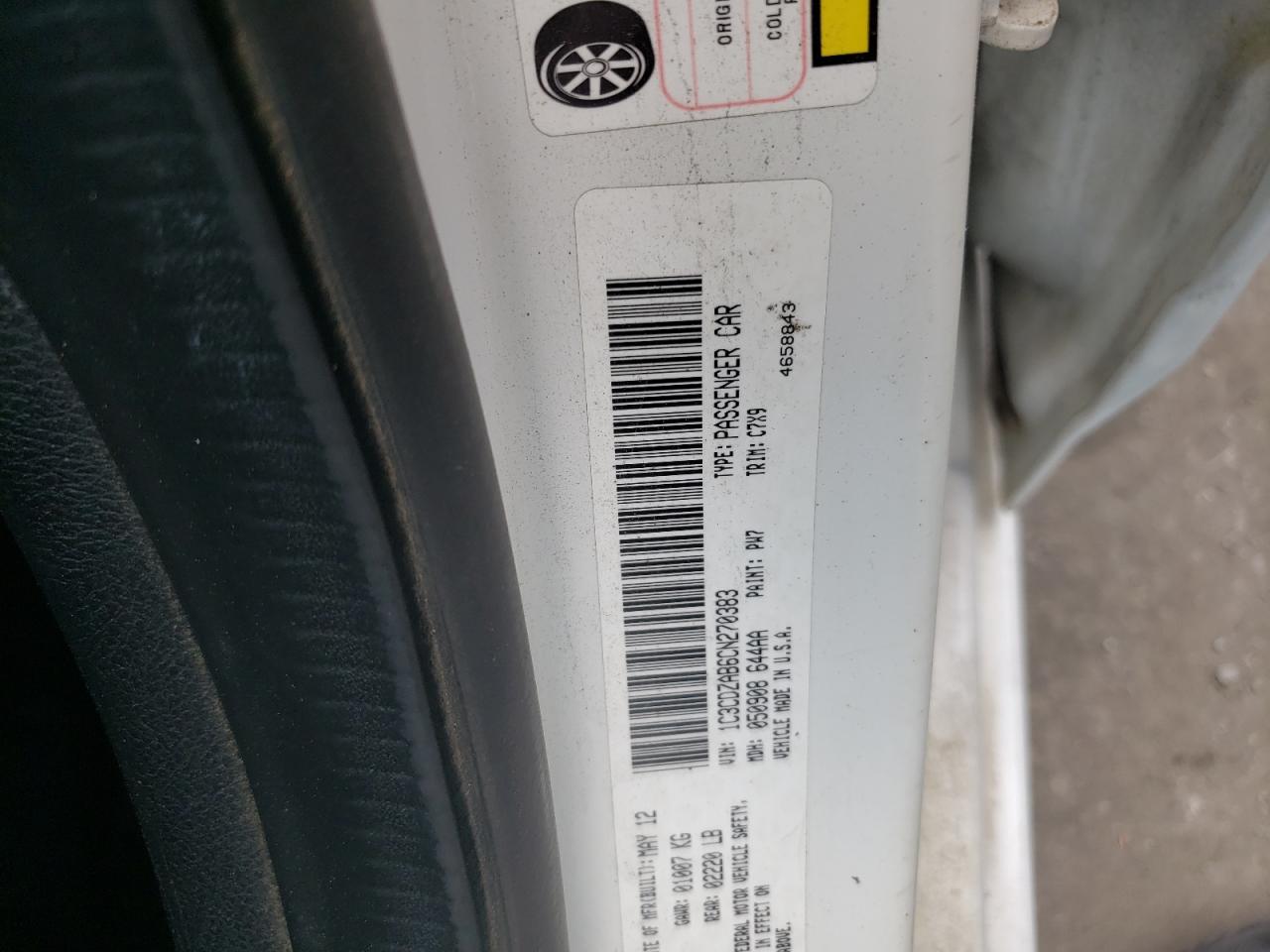 2012 DODGE AVENGER SE - 1C3CDZAB6CN270383