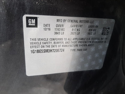 2017 CHEVROLET CRUZE LT - 1G1BE5SM3H7206724