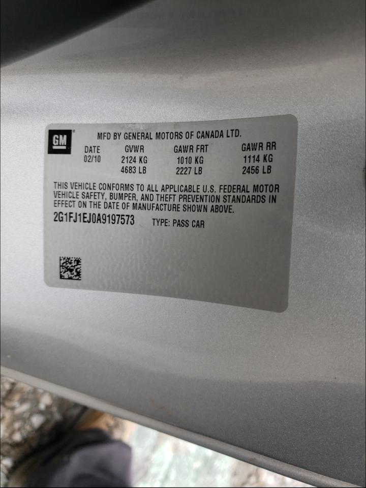 2010 CHEVROLET CAMARO SS - 2G1FJ1EJ0A9197573