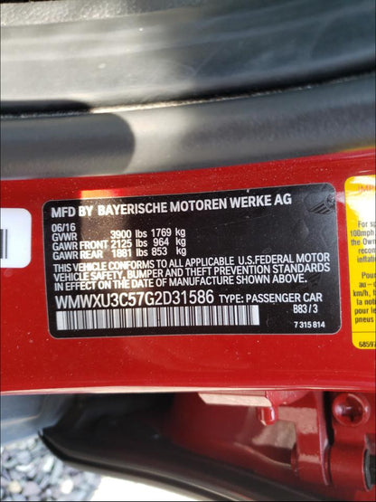 2016 MINI COOPER S - WMWXU3C57G2D31586