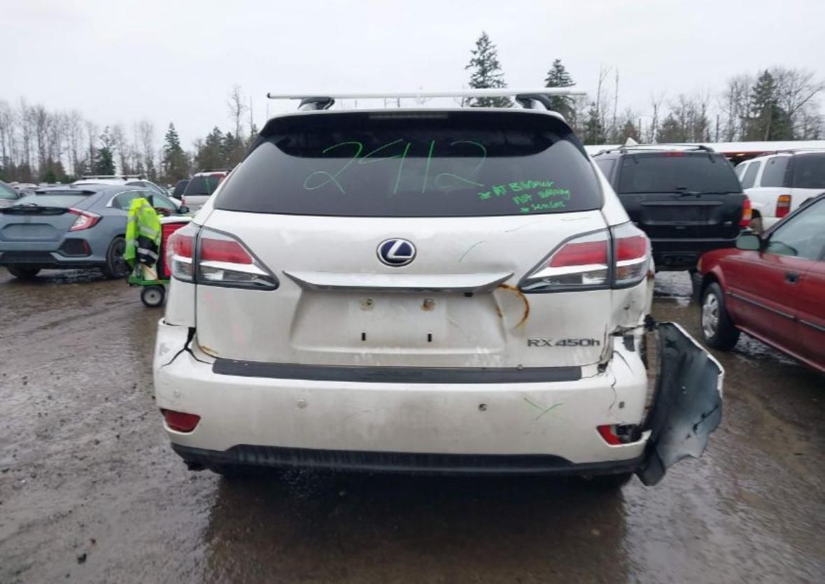 LEXUS RX 450H 2015 WHITE 3.5L6 VIN- 2T2ZB1BAUFC003236 – BidAutoCars
