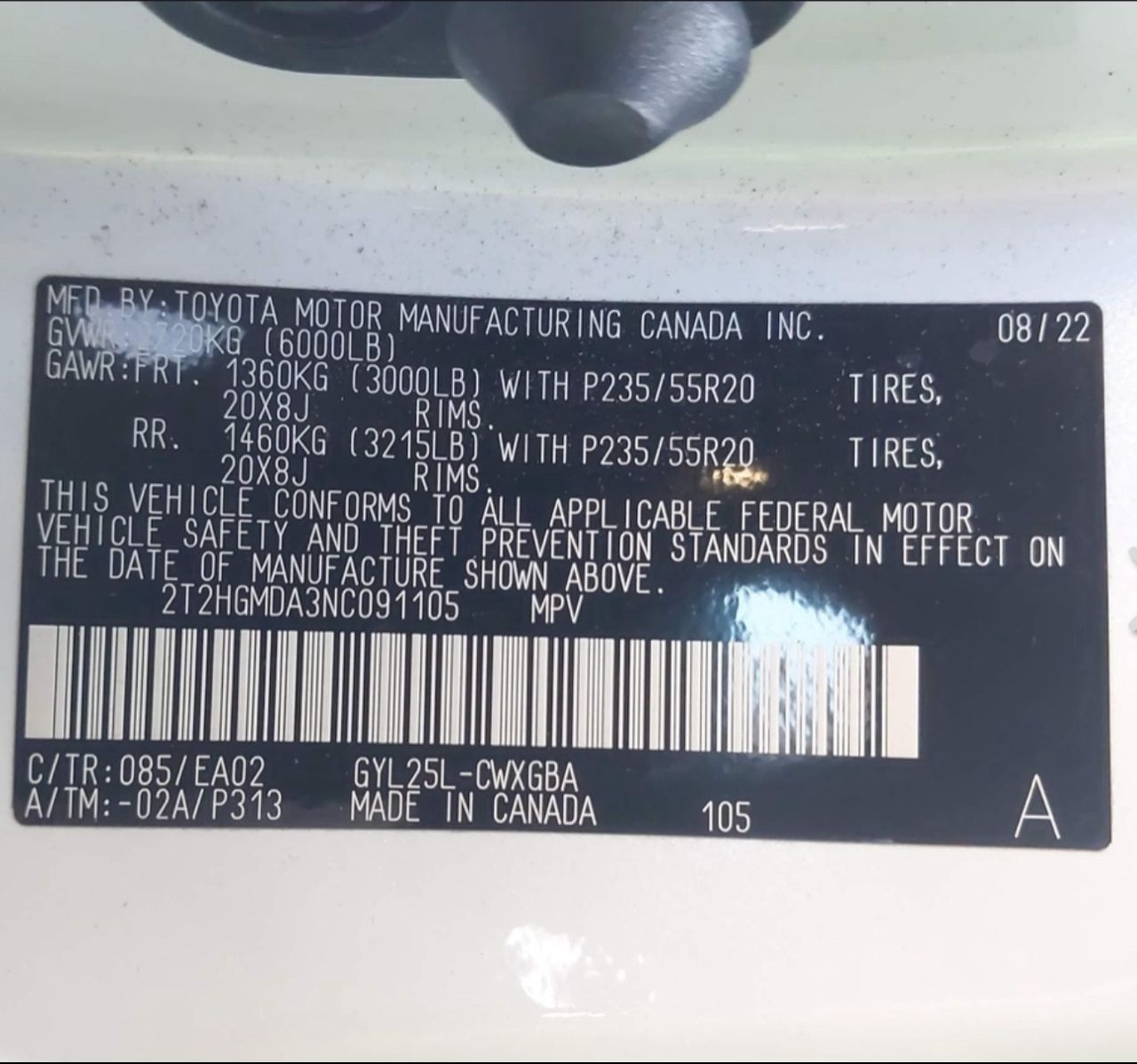 Lexus RX 450h 2022 AWD гибрид белый | VIN 2T2HGMDA3NC091105