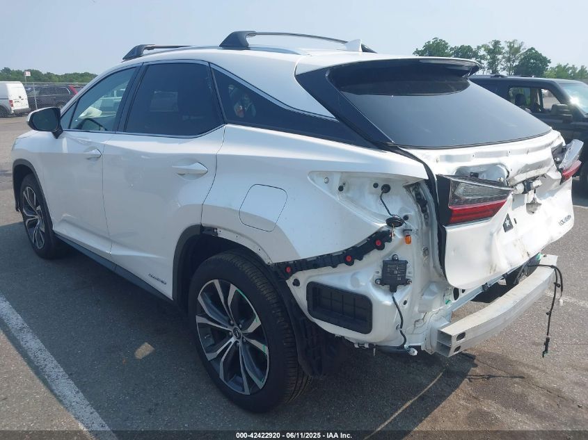 Lexus RX 450h 2022 AWD гибрид белый | VIN 2T2HGMDA3NC091105