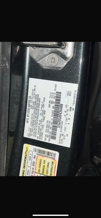 2014 Ford Fusion | 2.0L FWD | Run & Drive | VIN: 3FA6P0SU0FR204088