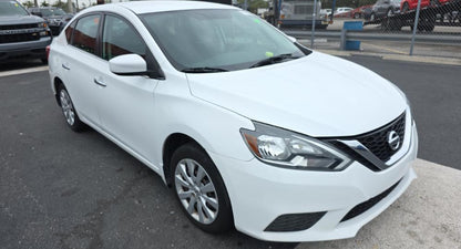 Nissan Sentra S 2019 White – 1.8L FWD Sedan, Run & Drive | VIN: 3N1AB7AP1KY406190