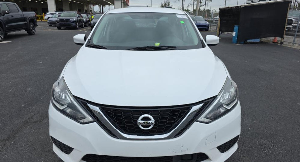 Nissan Sentra S 2019 White – 1.8L FWD Sedan, Run & Drive | VIN: 3N1AB7AP1KY406190