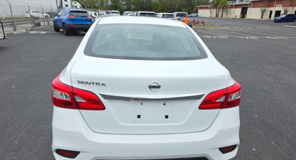 Nissan Sentra S 2019 White – 1.8L FWD Sedan, Run & Drive | VIN: 3N1AB7AP1KY406190