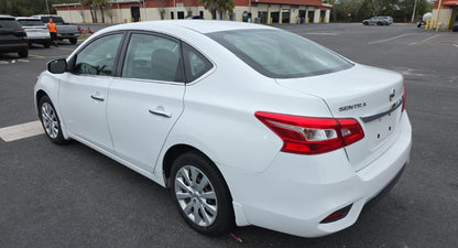 Nissan Sentra S 2019 White – 1.8L FWD Sedan, Run & Drive | VIN: 3N1AB7AP1KY406190
