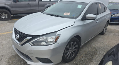 Nissan Sentra S 2019 White – 1.8L FWD CVT Sedan, Backup Camera | VIN: 3N1AB7AP8KY383183