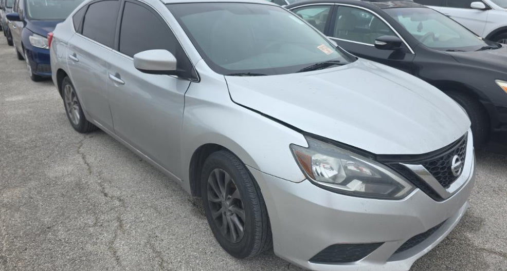 Nissan Sentra S 2019 White – 1.8L FWD CVT Sedan, Backup Camera | VIN: 3N1AB7AP8KY383183