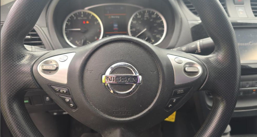 Nissan Sentra S 2019 White – 1.8L FWD CVT Sedan, Backup Camera | VIN: 3N1AB7AP8KY383183