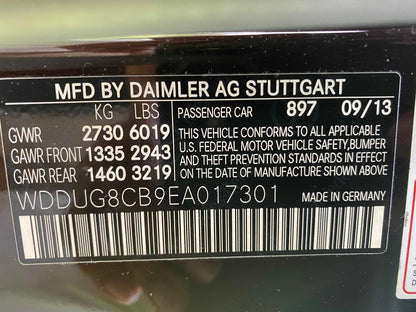 2014 MERCEDES-BENZ S 550 - WDDUG8CB9EA017301