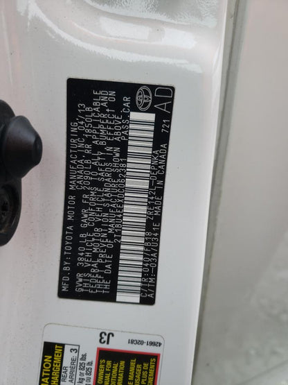 2013 TOYOTA COROLLA BA - 2T1BU4EEXDC062381