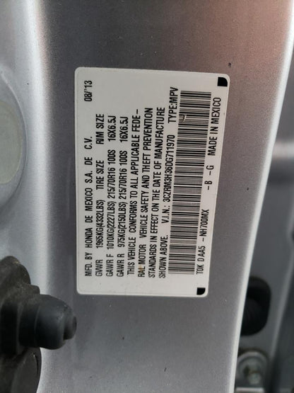 2013 HONDA CR-V LX - 3CZRM3H36DG711970