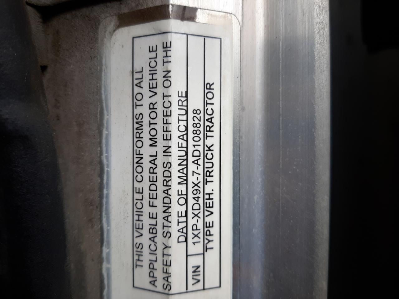 2010 PETERBILT 389 - 1XPXD49X7AD108828