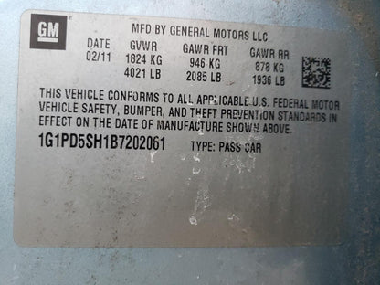 2011 CHEVROLET CRUZE LS - 1G1PD5SH1B7202061