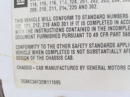 2002 CHEVROLET SILVERADO - 3GBKC34F32M111095