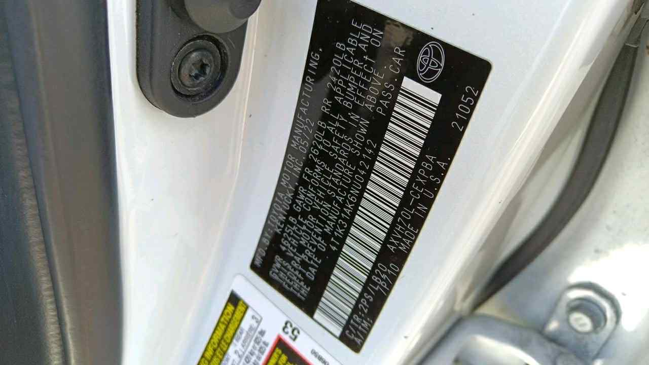 2022 Toyota Camry Hybrid XSE | White | 2.5L FWD | VIN