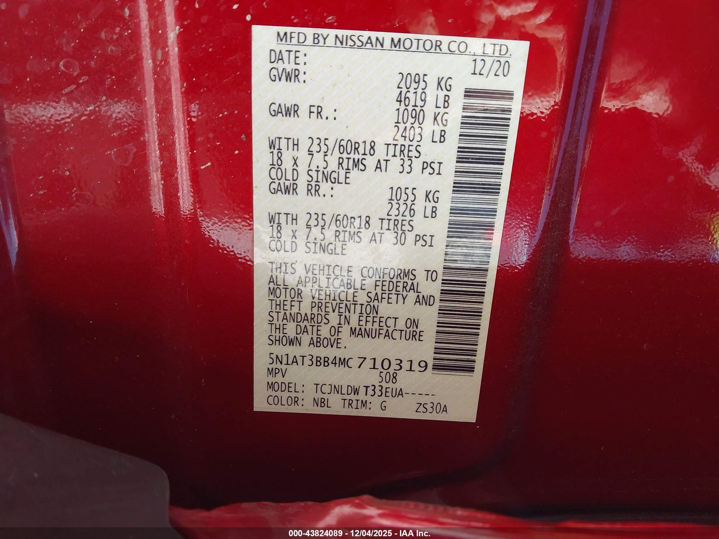 2021 Nissan Rogue SV Intelligent AWD | Maroon | 2.5L I4 | VIN: 5N1AT3BB4MC710319