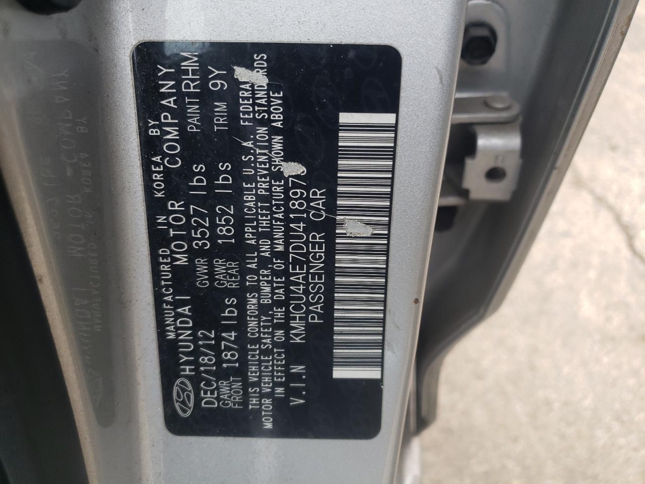 2013 HYUNDAI ACCENT GLS - KMHCU4AE7DU418973