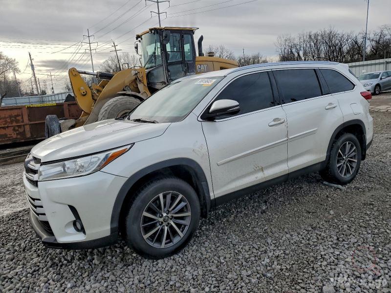 2019 Toyota Highlander | White | 3.5L V6 AWD | VIN: 5TDZARFH6KS056501