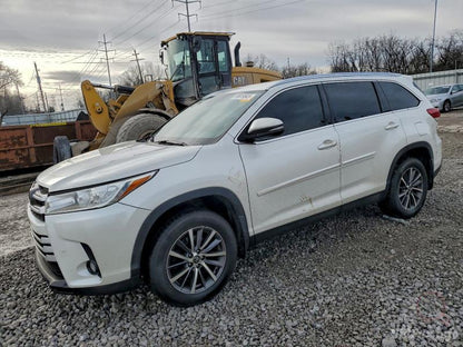 2019 Toyota Highlander | White | 3.5L V6 AWD | VIN: 5TDZARFH6KS056501