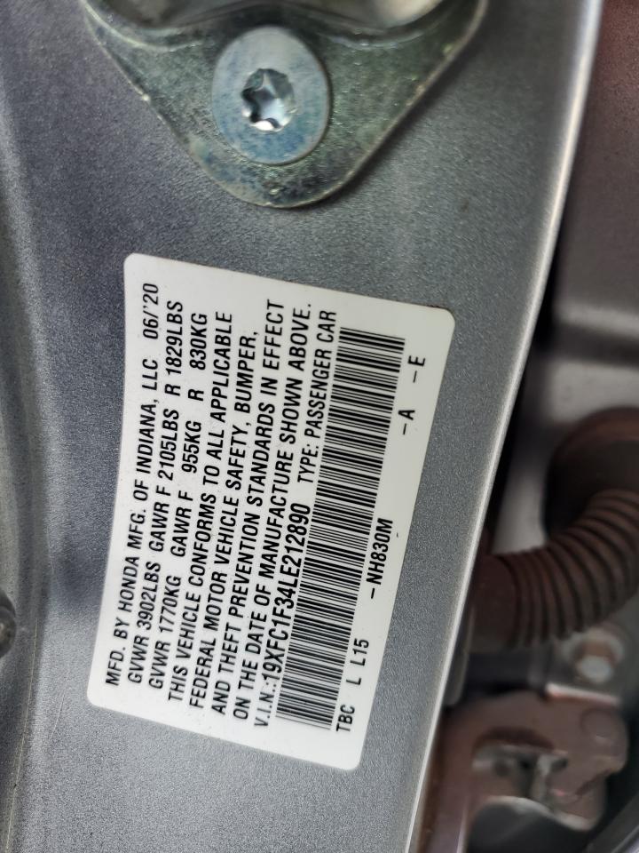 2020 HONDA CIVIC EX - 19XFC1F34LE212890