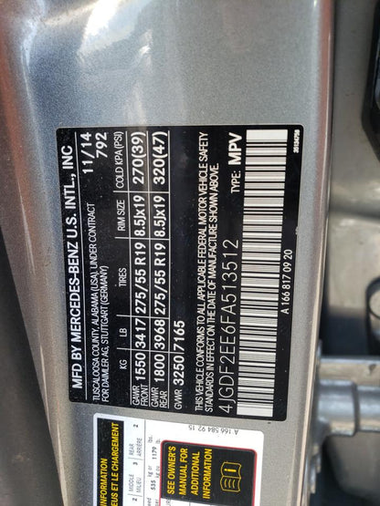 2015 MERCEDES-BENZ GL 350 BLU - 4JGDF2EE6FA513512