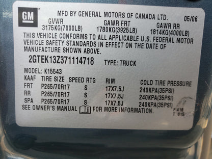 2007 GMC NEW SIERRA - 2GTEK13Z371114718