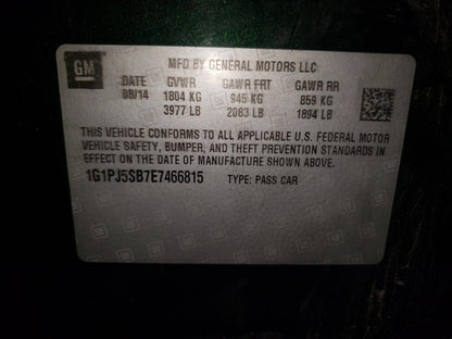 2014 CHEVROLET CRUZE ECO - 1G1PJ5SB7E7466815