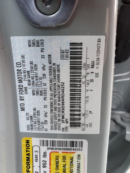 2022 FORD BRONCO SPO - 3FMCR9D98NRD46252