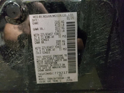 2020 NISSAN ROGUE S - 5N1AT2MV0LC779217