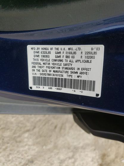 2003 HONDA CR-V EX - SHSRD78813U161034