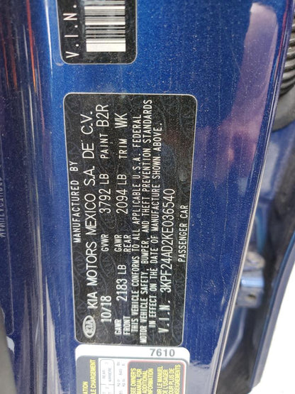 2019 KIA FORTE FE - 3KPF24AD2KE036540