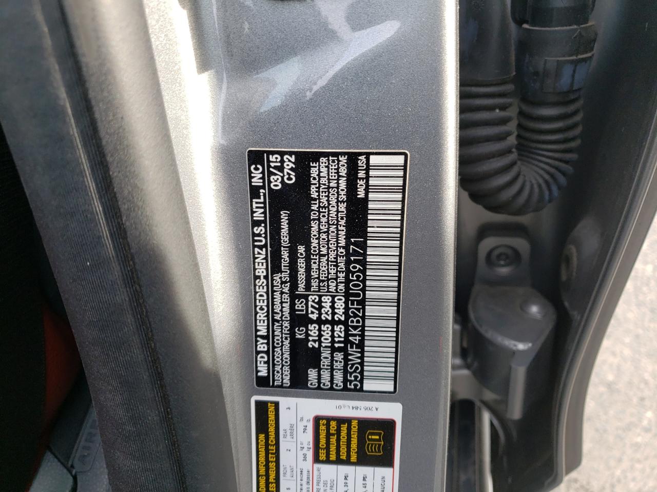 2015 MERCEDES-BENZ C 300 4MAT - 55SWF4KB2FU059171