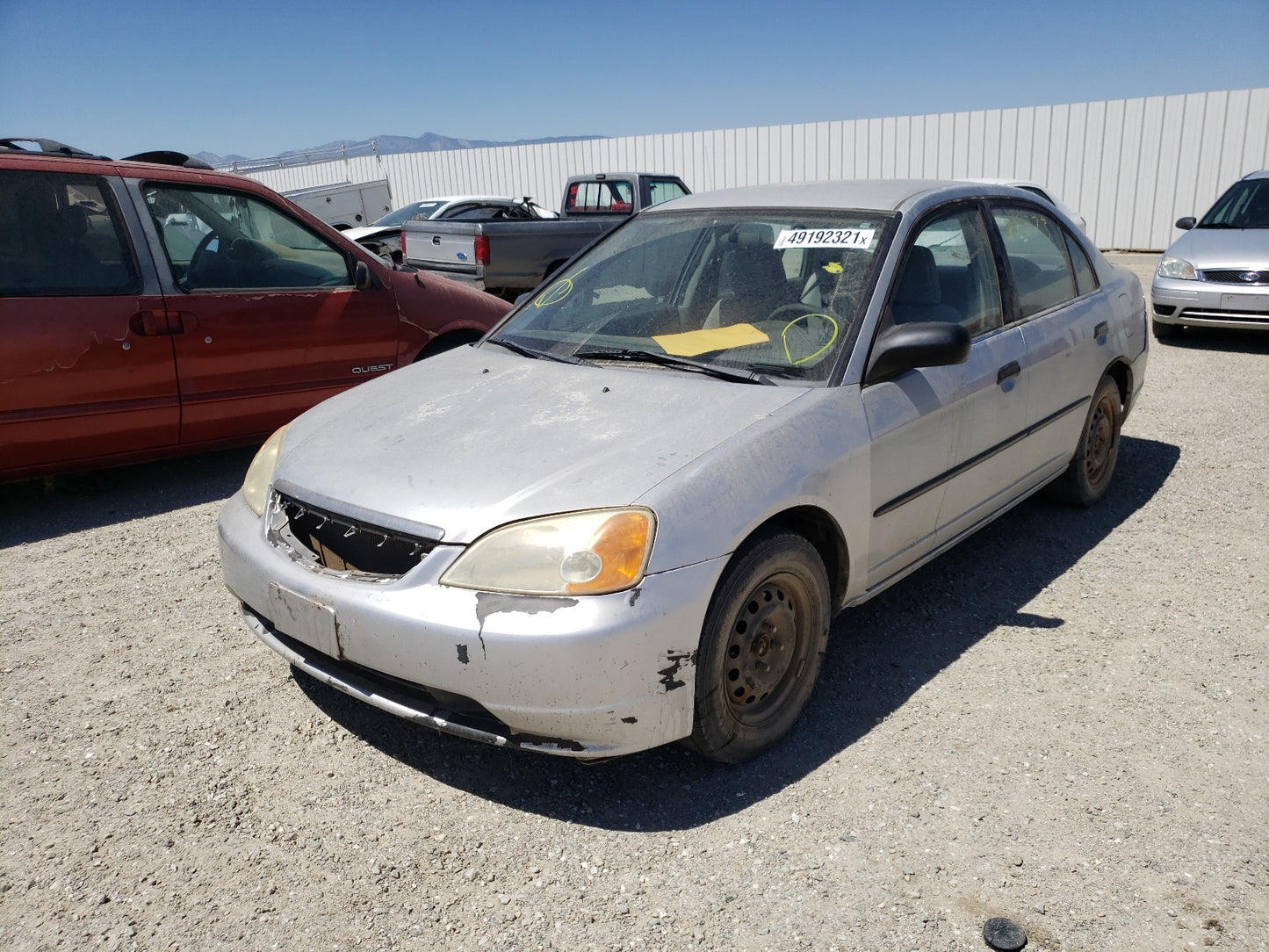 2002 HONDA CIVIC DX - 2HGES15102H541699