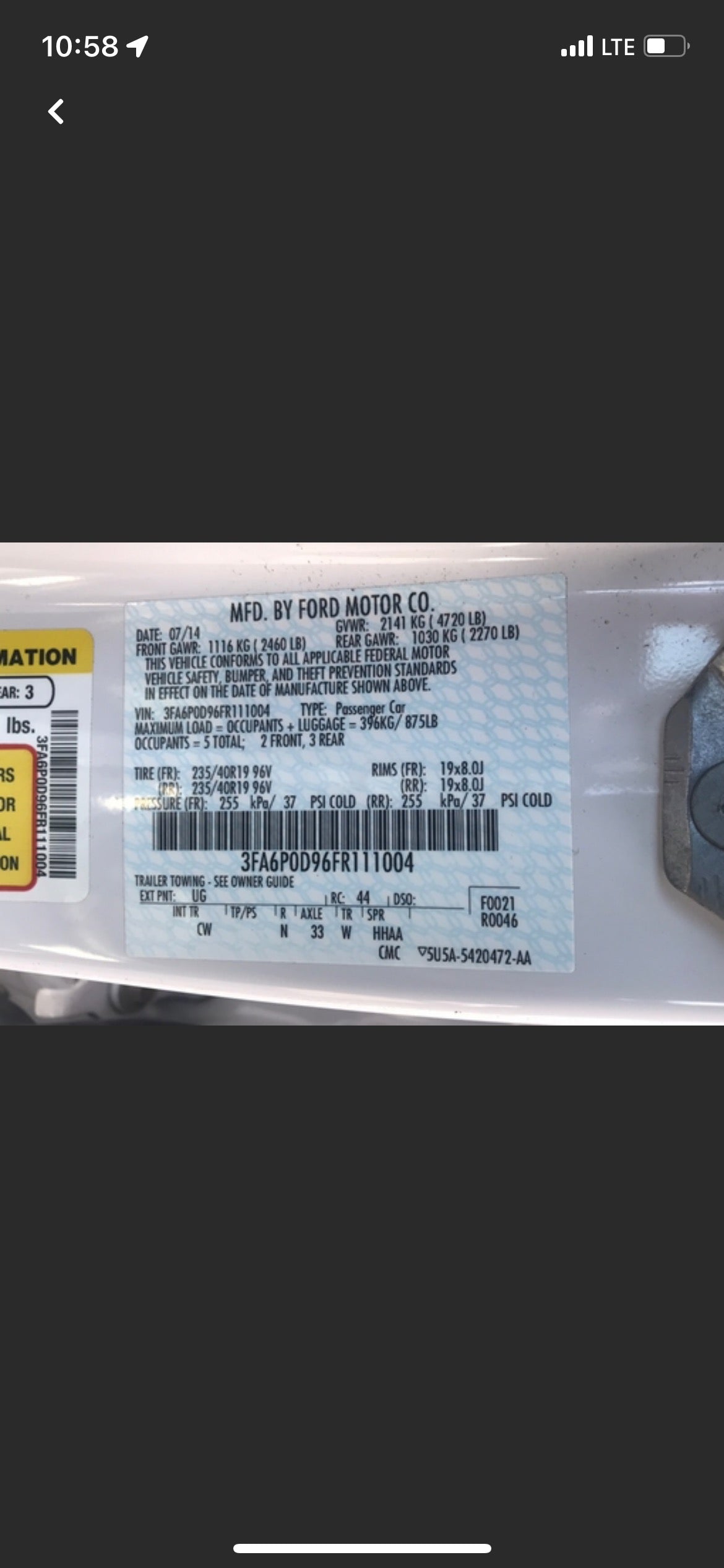 2015 FORD FUSION TIT - 3FA6P0D96FR111004