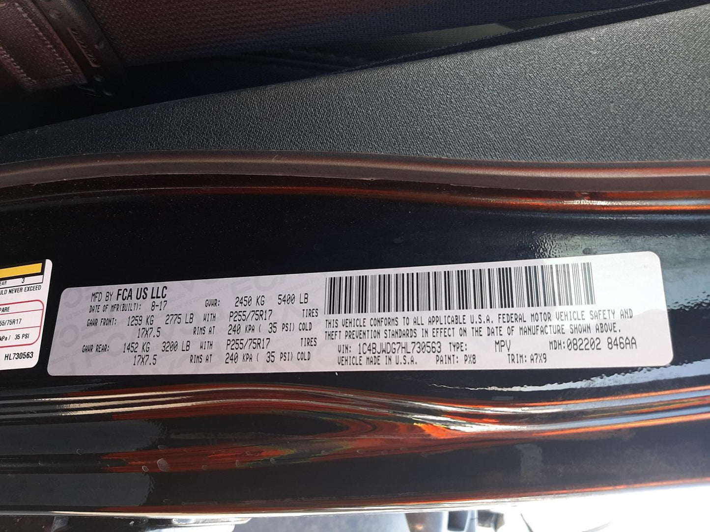 2017 JEEP WRANGLER U - 1C4BJWDG7HL730563