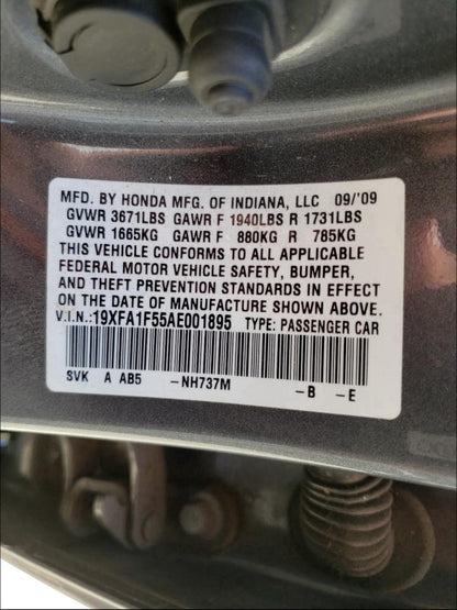 2010 HONDA CIVIC LX - 19XFA1F55AE001895