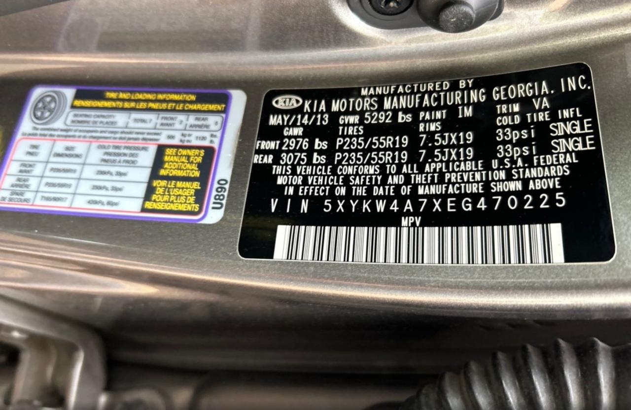 2014 KIA SORENTO SX - 5XYKW4A7XEG470225