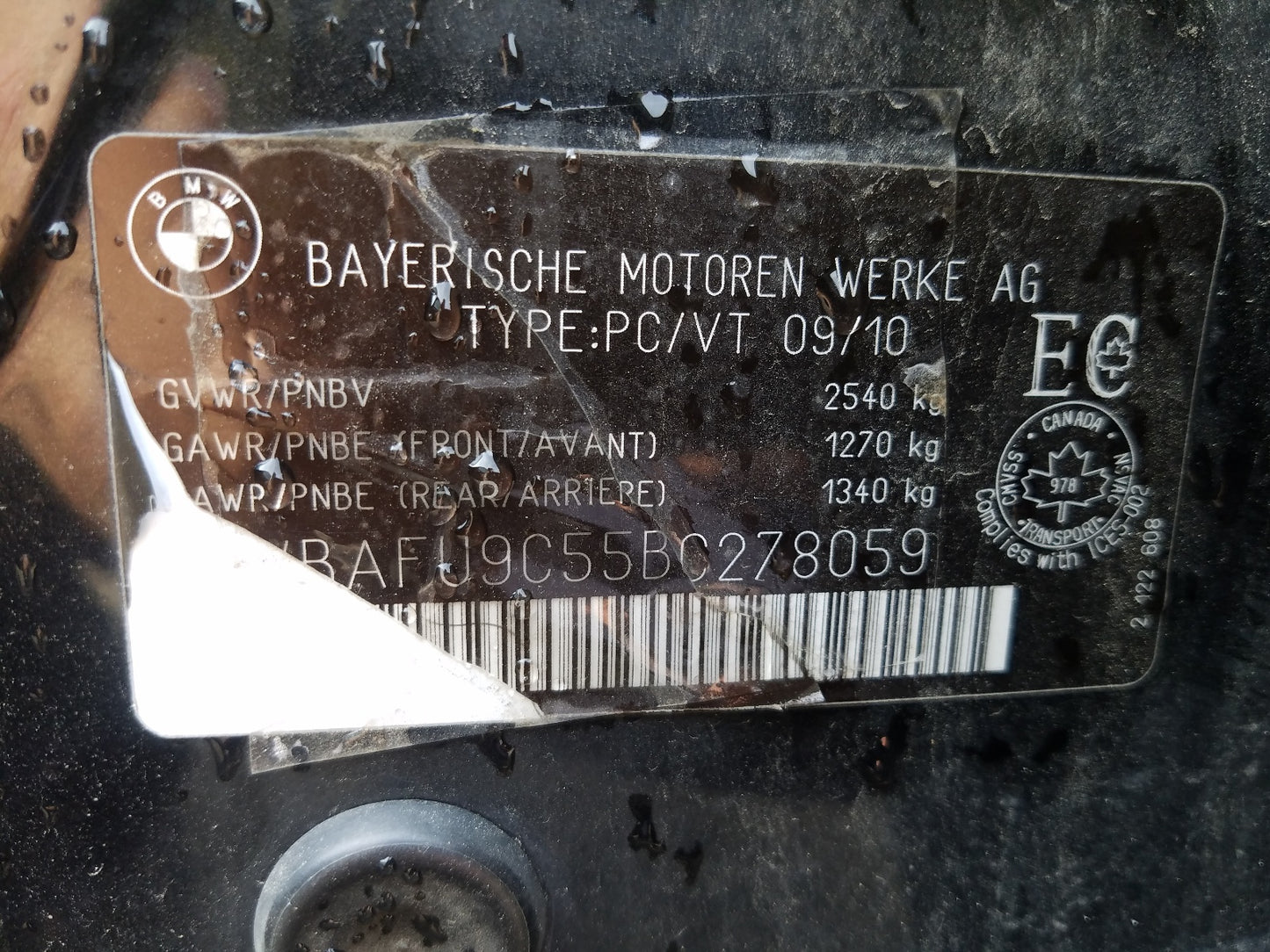 2011 BMW 550 XI - WBAFU9C55BC278059