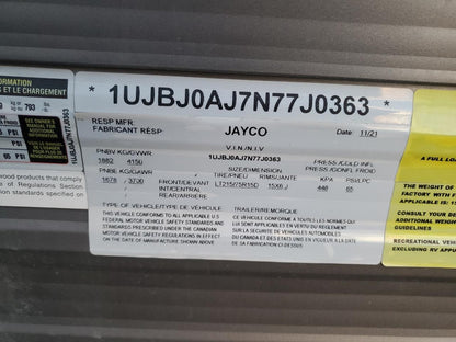 2022 JAYCO JAY FLIGHT - 1UJBJ0AJ7N77J0363