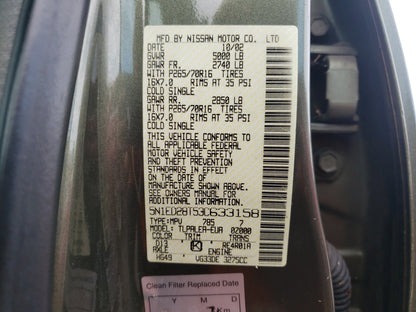 2003 NISSAN XTERRA XE - 5N1ED28T53C633158