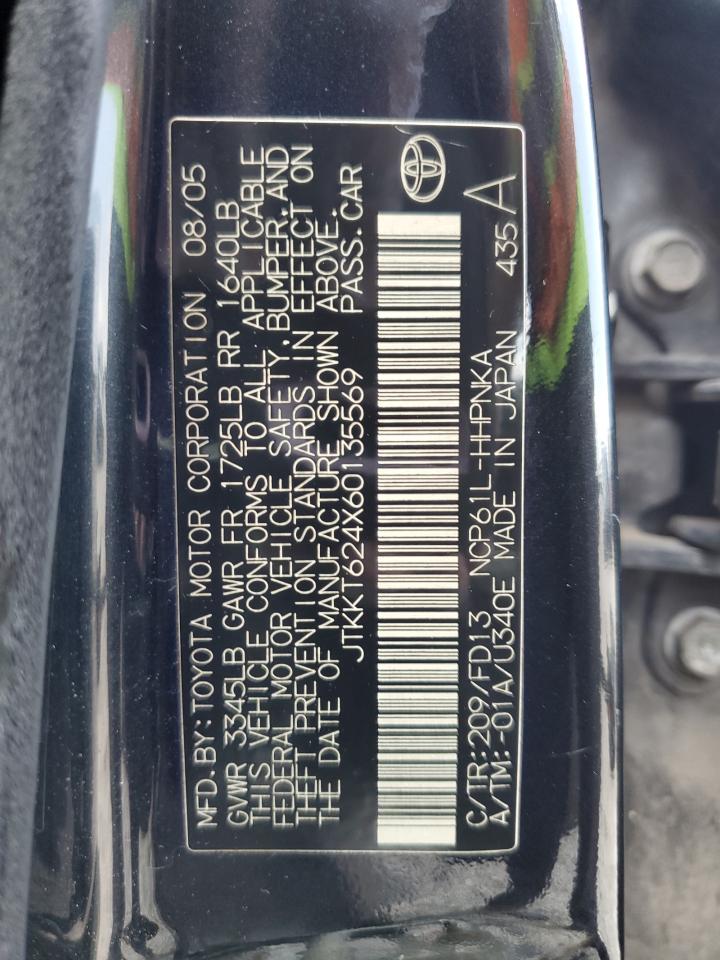 2006 TOYOTA SCION XA - JTKKT624X60135569