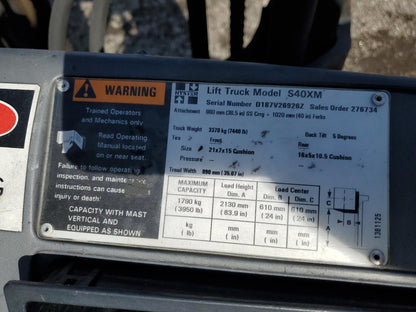 2002 HYST FORKLIFT - D187V26926Z
