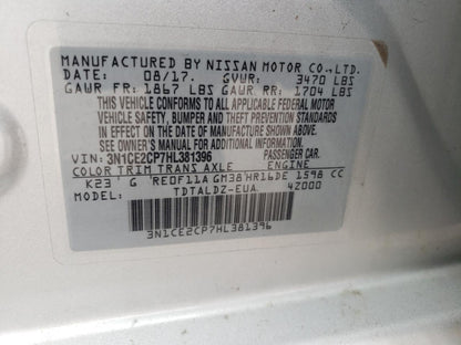 2017 NISSAN VERSA NOTE - 3N1CE2CP7HL381396