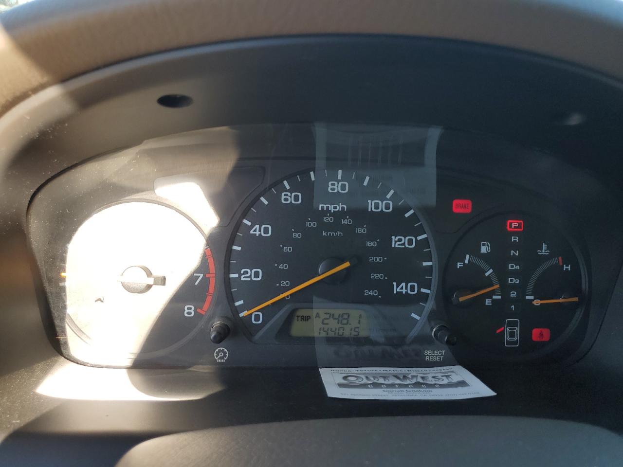 1998 HONDA ACCORD EX - 1HGCG1659WA035089